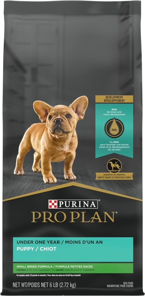 02 Purina Pro Plan High Protein Small Breed Puppy Food DHA Chicken & Rice Formula - 6 lb. Bag