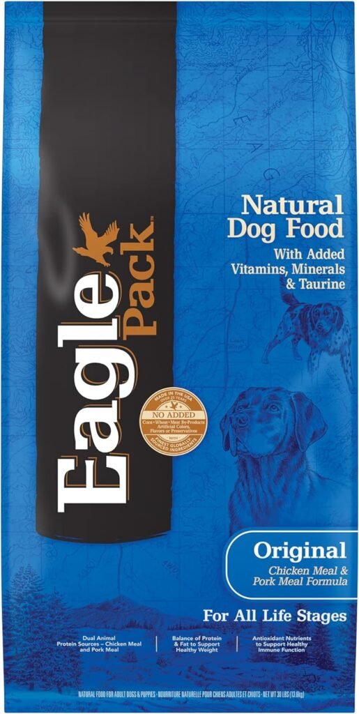 04 Eagle Pack Natural Dry Dog Food, Original Chicken & Pork, 30-Pound Bag