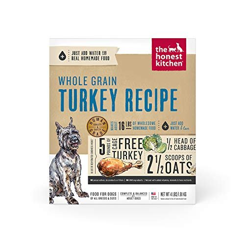 The Honest Kitchen Dehydrated Whole Grain Turkey Dog Food, 4 lb Box