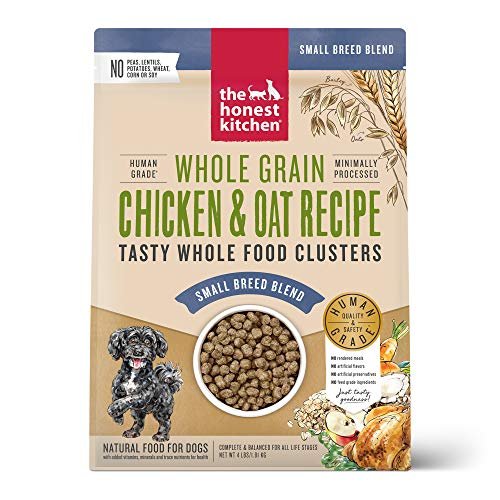 The Honest Kitchen Whole Food Clusters Small Breed Whole Grain Chicken Dry Dog Food, 4 lb Bag