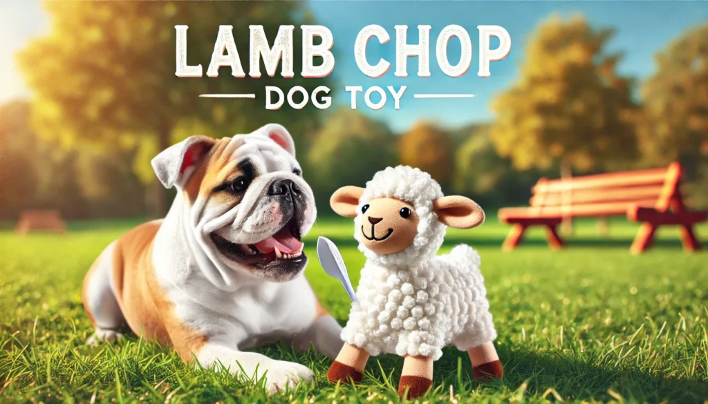 lamb chop dog toy